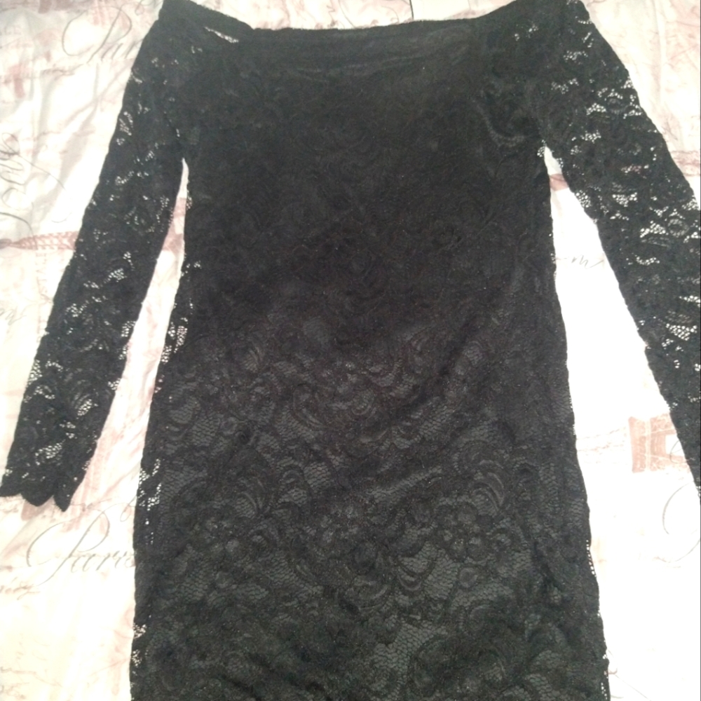 Ambience Women's Black Lace Dress size Large